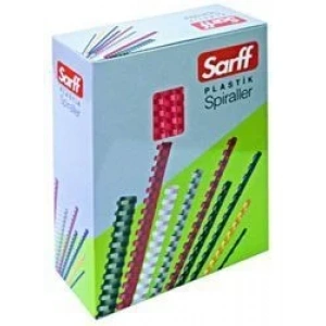 Sarff 12mm Plastik Spiral Beyaz 100lü (40-60syf)