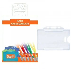 Sarff Beyaz Sert Kart Kabı  Blister - 10adet