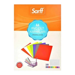 Sarff Cilt Kapağı A4 160 Micron PVC Opak Beyaz 100lü