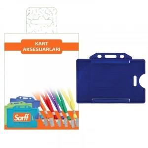 Sarff Lacivert Sert Kart Kabı Blister - 10adet