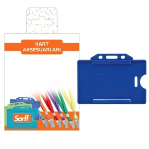 Sarff Mavi Sert Kart Kabı Blister - 10adet