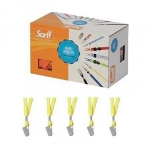 SARFF METAL KLİPS KART ASKI İPİ SARI 50Lİ (15311211)