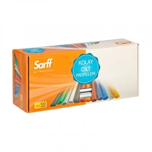 SARFF OVAL DOSYA SIRTLIĞI 10mm BEYAZ 100LÜ (15203008)