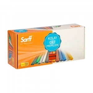 Sarff Oval Dosya Sırtlığı 10mm Kırmızı 100lü (15203011)