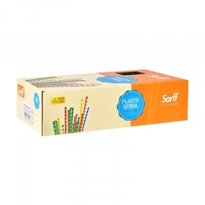 SARFF PLASTİK SPİRAL 12mm MAVİ 100LÜ (15312025)