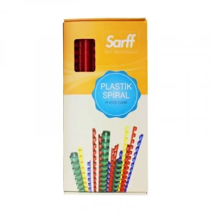Sarff Plastik Spiral 8mm Kırmızı 100lü (15312014)