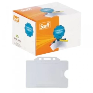 Sarff Sert Plastik Kart Koruyucu Şeffaf (50 li Kutu)