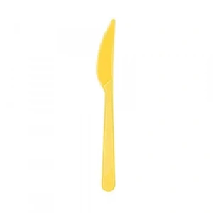 Sarı Renk 25 Li Plastik Bıçak