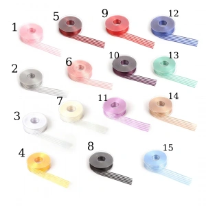 Saten Çizgili Şifon Kurdele