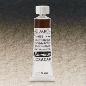 Schmincke Horadam Aquarell Tube 15ml Seri 1 Vandyke Brown 669