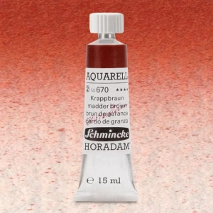 Schmincke Horadam Aquarell Tube 15ml Seri 2 Madder Brown 670