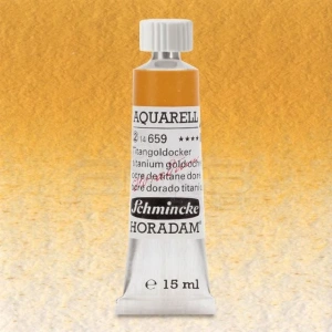 Schmincke Horadam Aquarell Tube 15ml Seri 2 Titanium Gold Ochre 659