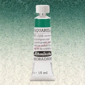 Schmincke Horadam Aquarell Tube 15ml Seri 4 Cobalt Green Dark 533