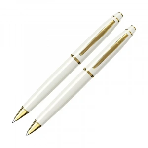 Scrikss 35 Tükenmez Kalem+versatil Kalem Seti Gold-beyaz