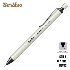 Scrikss Versatil Kalem Icon-X 0.7mm Beyaz