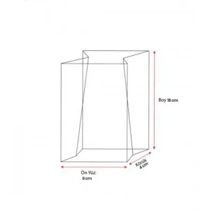 ŞEFFAF KARE TABANLI POŞET (6X18) 250 adet
