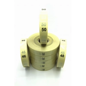 Şeffaf Uzun Beden Etiketi Numara 31 Beden 500 Lü