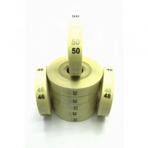 ŞEFFAF UZUN BEDEN ETİKETİ NUMARA 42 500 LÜ