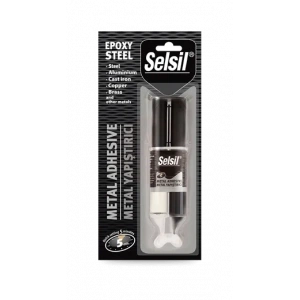 Selsil Epoksi Metal Yapıştırıcı Enjektör 5 Dk 28 Gr