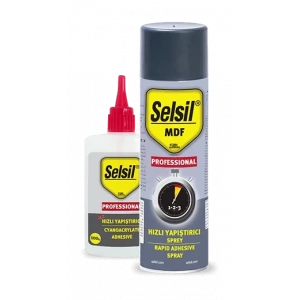 Selsil MDF Kit Hızlı Yapıştırıcı Set 200 ml + 50 Gr