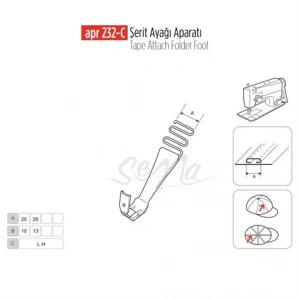 Şerit Ayak Aparatı 10mm / APR 232