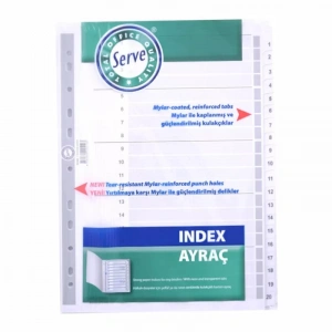 Serve 1-20 Rakamlı Ayraç 5326