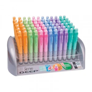 Serve Deep Pastel 0,7 Desenli Versatil Kalem 72 Li Stand