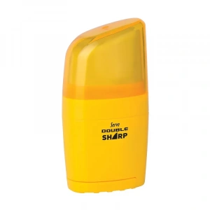 SERVE DOUBLE SHARP SİLGİLİ KALEMTRAŞ SARI