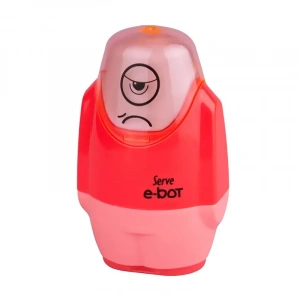 SERVE E-BOT SİLGİLİ KALEMTRAŞ KIRMIZI