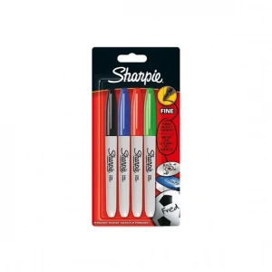 Sharpie Fine Permanent Markör Standart 4 Renk (1985858)