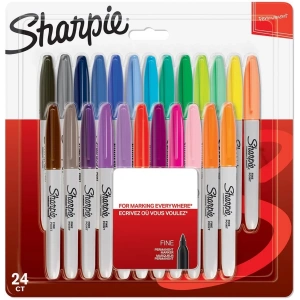 Sharpie Permanent Markör Fine 24lü