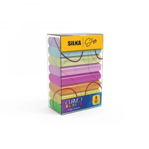 Silka Curved Raınbow Neon Silgi 8 Li  Sg.51
