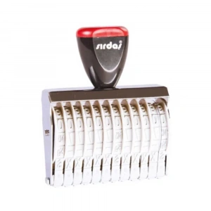 Sırdaş 12 Haneli Elle Çevirmeli Numaratör 9mm (15912)