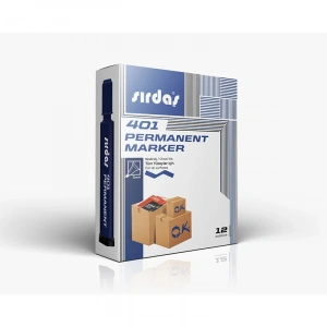 SIRDAŞ PERMANENT KOLİ KALEMİ KESİK UÇ MAVİ PM-401