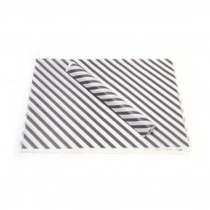 SİYAH ÇİZGİ BASKILI 40GR İTHAL BEYAZ SÜLFİT AMBALAJ KAĞIDI 70X100CM - 5 KG