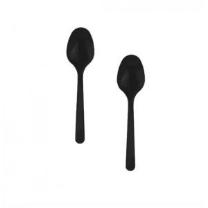 Siyah Lüks Plastik Kaşık ( 2000 Adet )