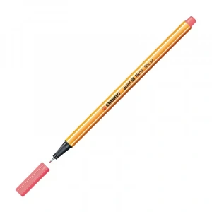 Stabilo 88 Point Fineliner Keçe Uçlu Kalem 0.4mm 040 Floresan Kırmızı