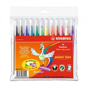 STABİLO 980 POWER MAX XLRAGE KEÇELİ KALEM 12 RENK