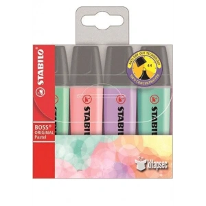 Stabilo Boss Original Fosforlu Kalem 4 Pastel Renk Paket
