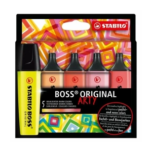 Stabilo Boss Original Fosforlu Kalem 5li Set Sıcak Renkler