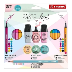Stabilo Pastellove Mini Set 35li