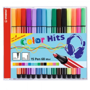 Stabilo Pen 68 Mini Cd 15 Renk 668/15-021