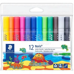 Staedtler Noris Jumbo Üçgen Keçeli Kalem 3.0mm 12li 328-B