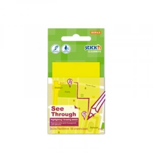 STİCKN 21705 YAPIŞKANLI SAYDAM NOT KAĞIDI 51x76 NEON SARI