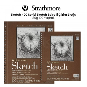 Strathmore Sketch Spiralli Blok 89g 100 Yaprak 400 Series