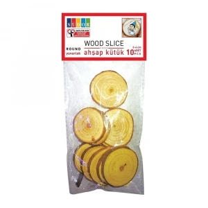 Südor Ahşap Kütük 3-4 cm Yuvarlak 10 lu BS132