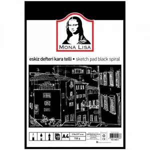 Südor Eskiz Defteri A4 40 Yp Kara Spr Mn02-4