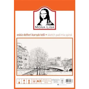 Südor Eskiz Defteri Karışık Telli A3 50 Yaprak