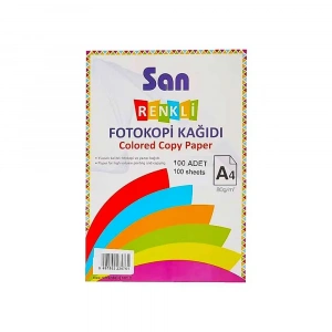 Südor Fotokopi Kağıdı Renkli 100lü Pastel