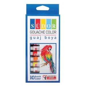 Südor Guaj Boya Seti 10 Renk x 8.5 ml. Tüp